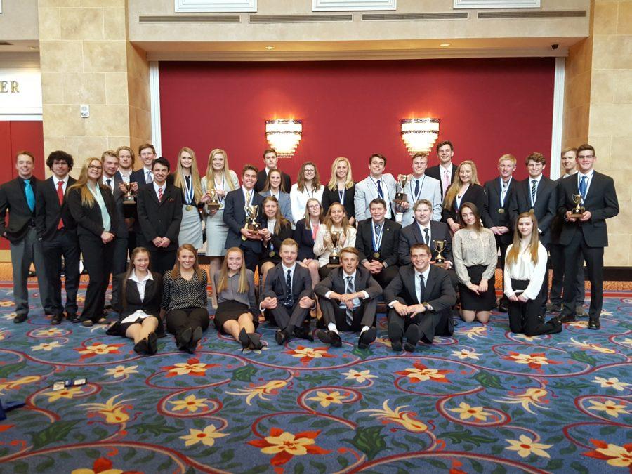 Conifer DECA students gathered at The Broadmoor Hotel in Colorado Springs in late February to compete at the annual State Leadership Conference.  Conifer students were very successful, qualifying 19 students for international competition.