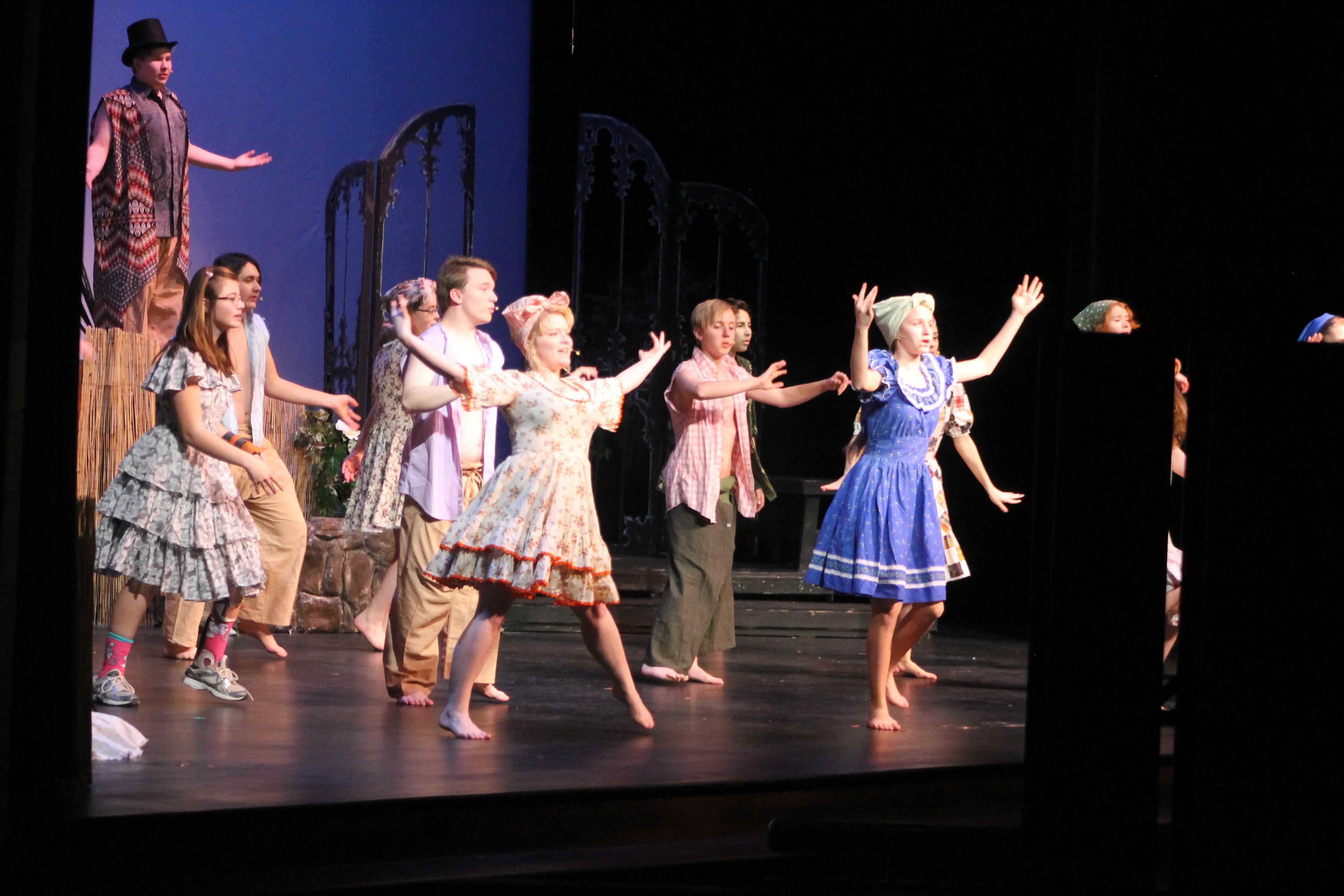 The townspeople in
