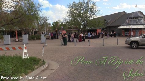 Wide shot of students arriving at the Denver Zoo for Prom on May 20, 2021.