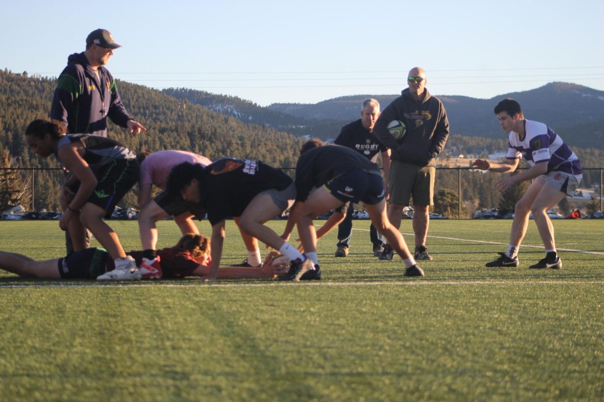 The rugby players practice rucking to prepare for in-game situations. Rucking is when players from both teams try to retrieve the ball after someone is tackled with the ball. ”I think its going really well. We have a lot of new players, but theyre learning really fast. And were getting new people every week that seem to enjoy it, rugby coach Fred Lehman said.
