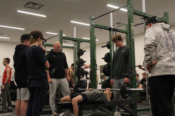 Conifer’s football team is helping West Jefferson Middle School kids learn how to lift weights safely and correctly. Through this program, the kids can pick up safety and proper lifting skills from the high school students. I think helping them improve a lot since they are starting at a young age,” sophomore Jack Van Airsdale said.