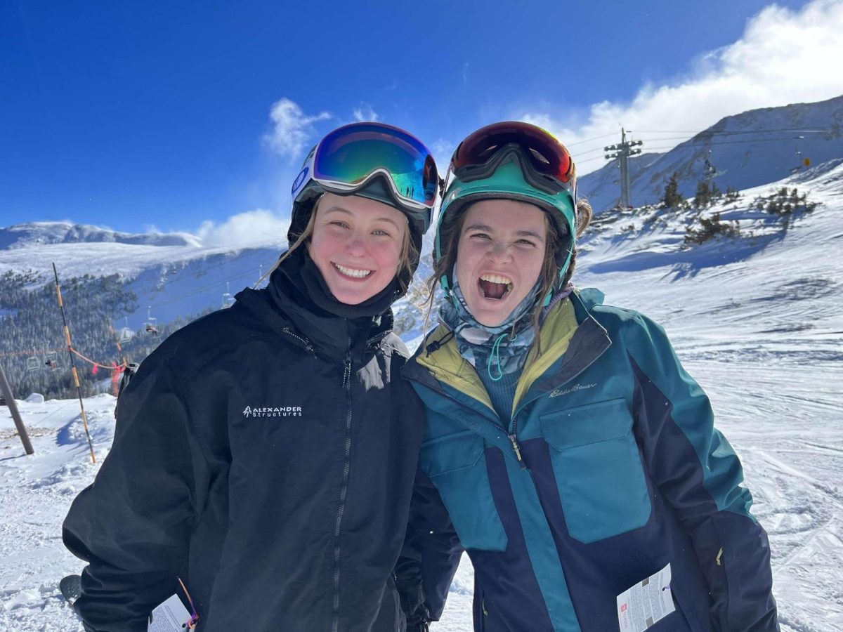 Lily Harwood and Sara Charvat pose for a photo on a ski trip. They are two of the ski club's founders and are passionate about the sport. (Provided by Lily Harwood)
"I hope it just keeps getting bigger and we can just keep doing more extravagant adventures," Charvat said.