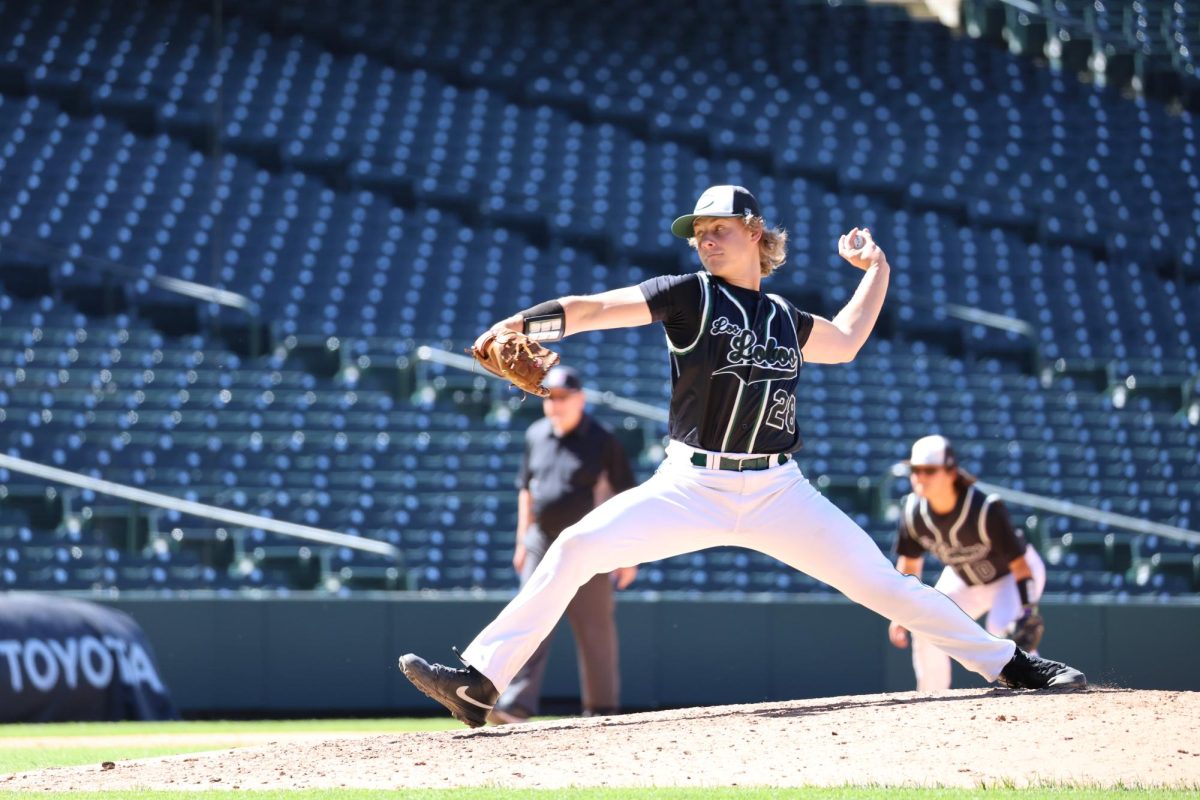 Senior left-handed pitcher Garrett Plomondon pitches for Conifer 